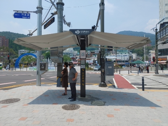 창원특례시, 폭염대비 스마트그늘막 설치