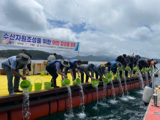경상남도, 감성돔 방류로 바다 사랑 함께 해요!