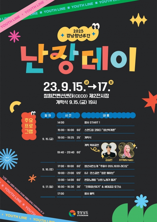 청춘 에너지 ‘뿜뿜’…경남도, 2023 경남청년주간 행사 개최