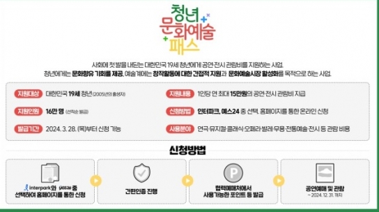 경남도, “19세인가요? 청년 문화예술패스 신청하세요”